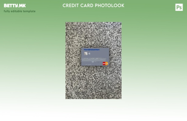 модерен стил Норвешка Handelsbanken mastercard photolook преден шаблон